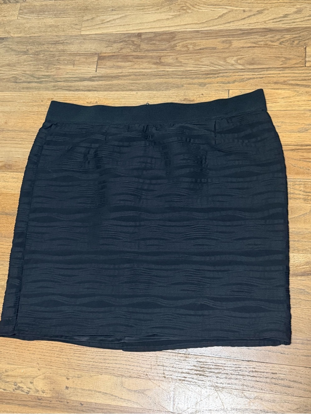 Alfani Black Textured Mini Skirt